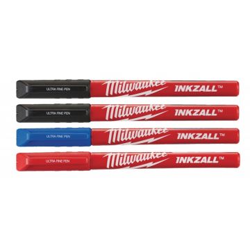 MILWAUKEE INKZALL™ Fetru de marcare negru 0,6 mm (4 buc)