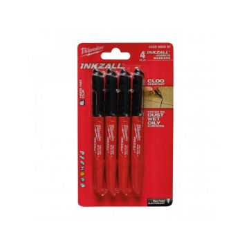 MILWAUKEE INKZALL™ Fetru de marcare negru (4 buc)