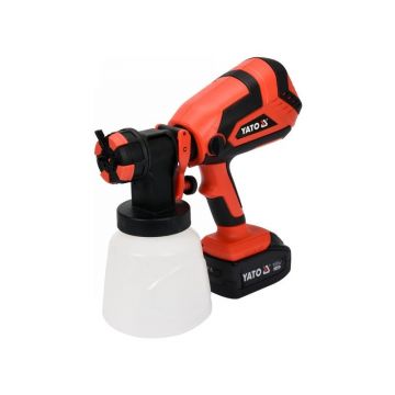 YATO Pistol de pulverizare fără fir 1000 ml 18 V Li-Ion (1 x baterie 4,0 Ah + încărcător)