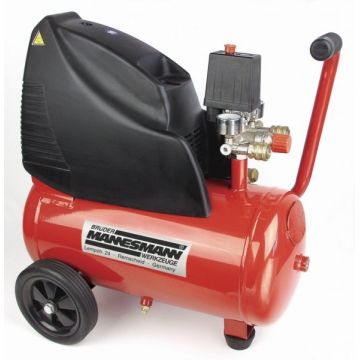 Compresor Mannesmann 12970, 1100 W, 24 L, 8 bari