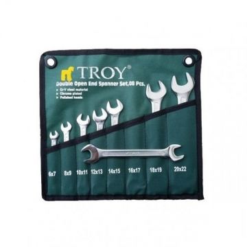 Set chei fixe Troy 21508, O6-22 mm, 8 piese