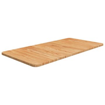 Gossi blat de baie, maro deschis, 80x40x1,5 cm, lemn masiv tratat