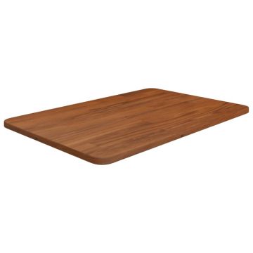 Gossi blat de baie, maro inchis, 60x40x1,5 cm, lemn masiv tratat