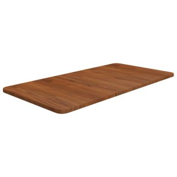 Gossi blat de baie, maro inchis, 80x40x1,5 cm, lemn masiv tratat