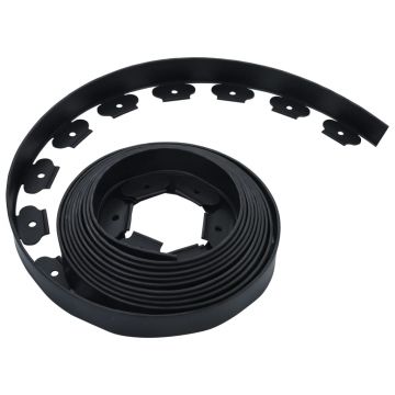 Gossi bordura de gazon flexibila cu 30 tarusi, 10 m, 5 cm
