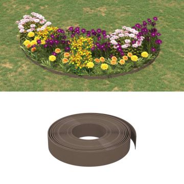 Gossi borduri de gradina, 5 buc, maro, 10 m 10 cm, polietilena