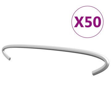 Gossi carlige pentru gabioane, 50 buc., otel galvanizat, 20 cm