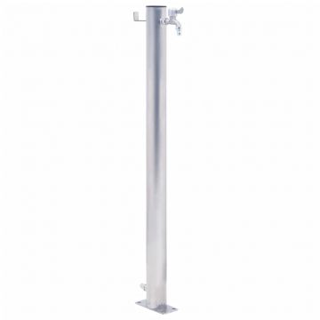 Gossi coloana de apa de gradina, 100 cm, otel inoxidabil, rotund