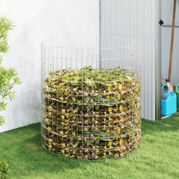 Gossi compostor de gradina, Ø100x100 cm, otel galvanizat