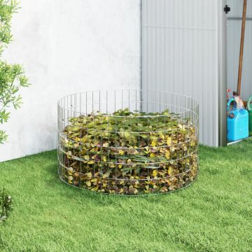 Gossi compostor de gradina, Ø100x50 cm, otel galvanizat