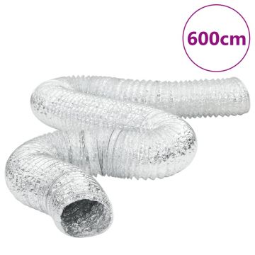 Gossi conducta de ventilatie, 6 m, Ø10 cm, aluminiu