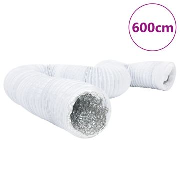 Gossi conducta de ventilatie, 6 m, Ø12,5 cm, aluminiu si pvc