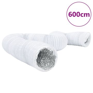 Gossi conducta de ventilatie, 6 m, Ø15 cm, aluminiu si pvc