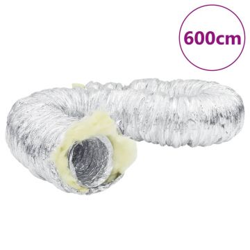 Gossi conducta de ventilatie izolata, 6 m, Ø15 cm, aluminiu