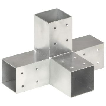 Gossi conector de grinda, forma x, 71 x 71 mm, metal galvanizat