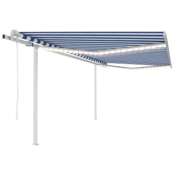 Gossi copertina automata, senzor vant&led, albastru/alb, 4,5x3,5 cm