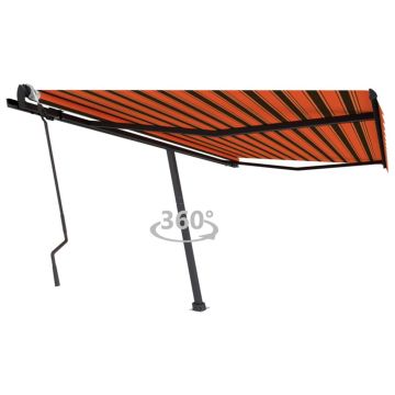 Gossi copertina autonoma retractabil manual portocaliu/maro 400x300cm