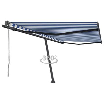 Gossi copertina autonoma retractabila automat albastru&alb 450x300 cm