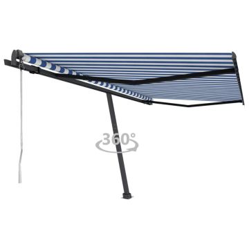 Gossi copertina autonoma retractabila automat albastru&alb 450x350 cm