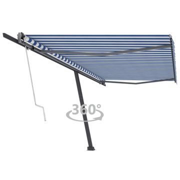 Gossi copertina autonoma retractabila automat albastru&alb 500x300 cm