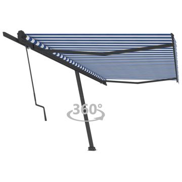 Gossi copertina autonoma retractabila automat albastru&alb 500x350 cm