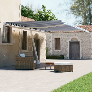 Gossi copertina autonoma retractabila automat albastru&alb 600x300 cm
