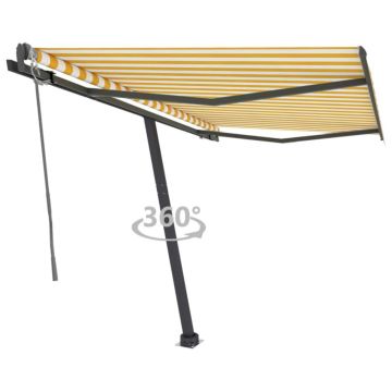Gossi copertina autonoma retractabila automat, galben&alb, 350x250 cm