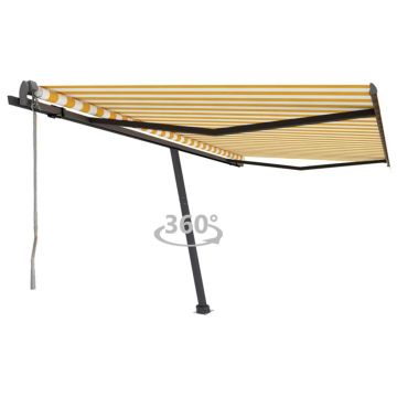 Gossi copertina autonoma retractabila automat galben&alb 450x300 cm