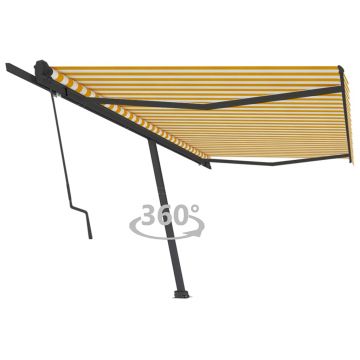 Gossi copertina autonoma retractabila automat galben&alb 500x350 cm