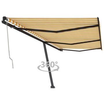 Gossi copertina autonoma retractabila automat galben & alb 600x350 cm