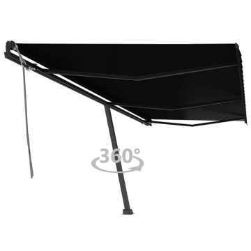 Gossi copertina autonoma retractabila manual, antracit, 600x350 cm