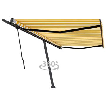 Gossi copertina autonoma retractabila manual galben/alb 500x350 cm