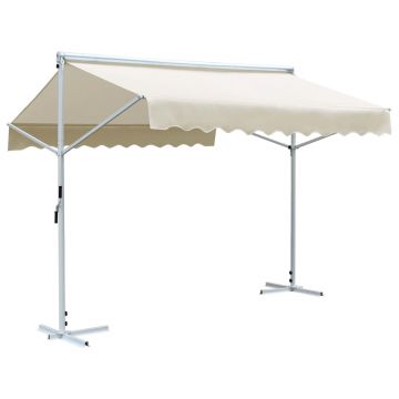 Gossi copertina cu structura independenta, crem, 3 x 3 m