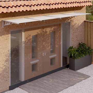 Gossi copertina de usa, gri si transparent, 396x90 cm, policarbonat
