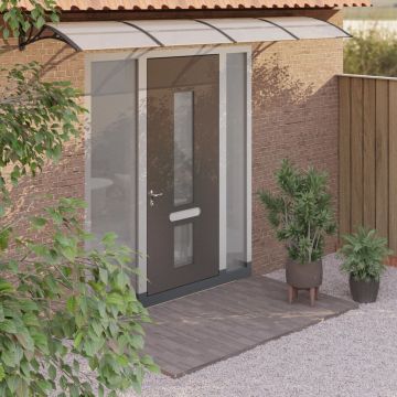 Gossi copertina de usa, negru si transparent, 350x75 cm, policarbonat
