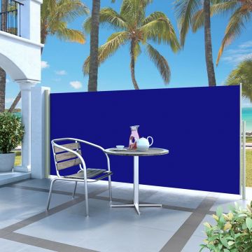 Gossi copertina laterala retractabila de terasa, albastru, 140x300 cm