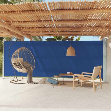 Gossi copertina laterala retractabila de terasa, albastru, 200x600 cm