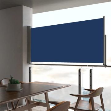 Gossi copertina laterala retractabila de terasa, albastru, 60x300 cm