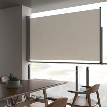 Gossi copertina laterala retractabila de terasa, crem, 140 x 300 cm