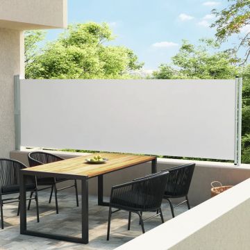 Gossi copertina laterala retractabila de terasa, crem, 140 x 600 cm