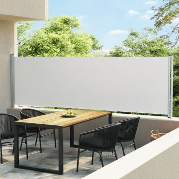Gossi copertina laterala retractabila de terasa, crem, 140x600 cm