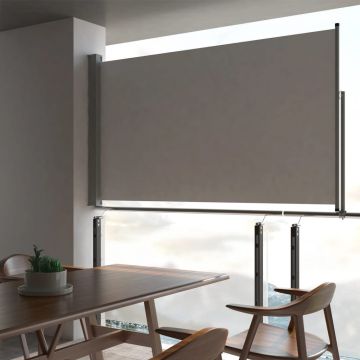 Gossi copertina laterala retractabila de terasa, gri, 140 x 300 cm