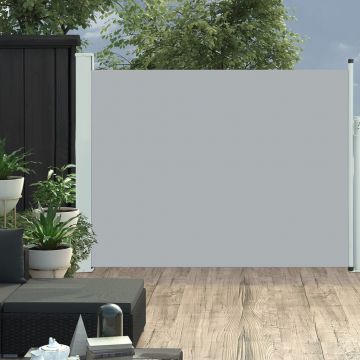 Gossi copertina laterala retractabila de terasa, gri, 140 x 500 cm