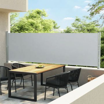 Gossi copertina laterala retractabila de terasa, gri, 140 x 600 cm