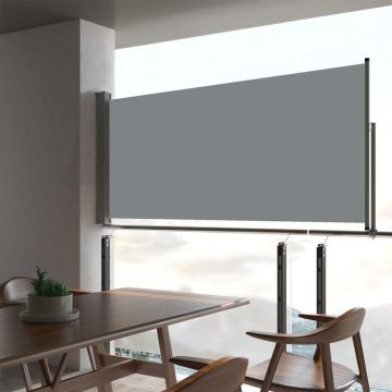 Gossi copertina laterala retractabila de terasa, gri, 60 x 300 cm