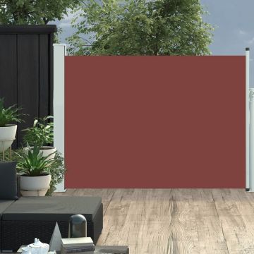 Gossi copertina laterala retractabila de terasa, maro, 100 x 500 cm