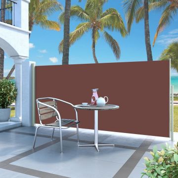 Gossi copertina laterala retractabila de terasa, maro, 140x300 cm