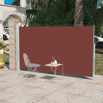Gossi copertina laterala retractabila de terasa, maro, 160x300 cm