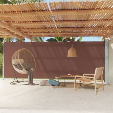 Gossi copertina laterala retractabila de terasa, maro, 200x600 cm