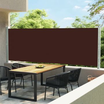 Gossi copertina laterala retractabila de terasa, maro, 600 x 160 cm
